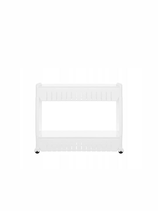 Rafturi de baie Raft Baie Plastic cu 3 Rafturi Albă