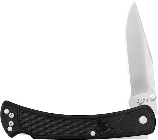 Buck 110 Slim Select Pocket Knife Black with Blade made of Stainless Steel