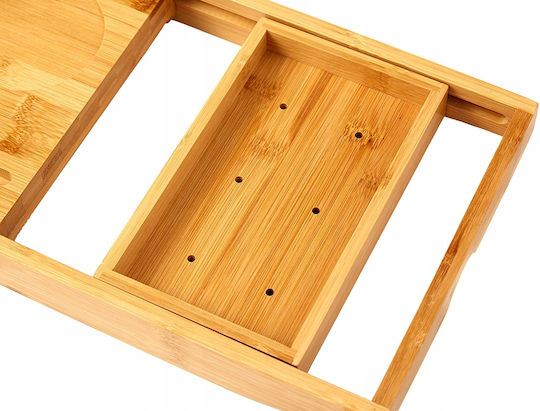 Badewannenregal Bamboo 103x22x4cm Braun