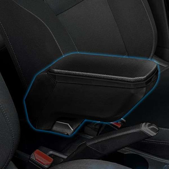S-dizayn Car Leather Armrest for Opel Corsa Black