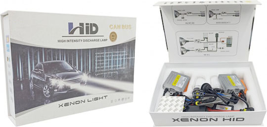 Xenon Σετ Φωτισμού Αυτοκινήτου H1 Can bus 35W 12V 6000K Ψυχρό Λευκό