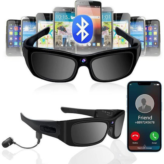 Spy Camera Glasses 5MP with Memory Card Slot and Motion Detector