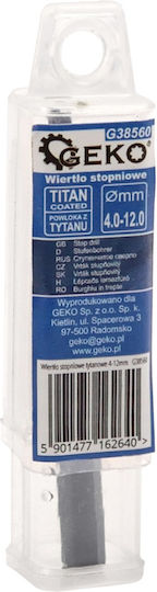 Geko Conical Drill HSS Titanium with Cylindrical Shank for Metal 2-32mm
