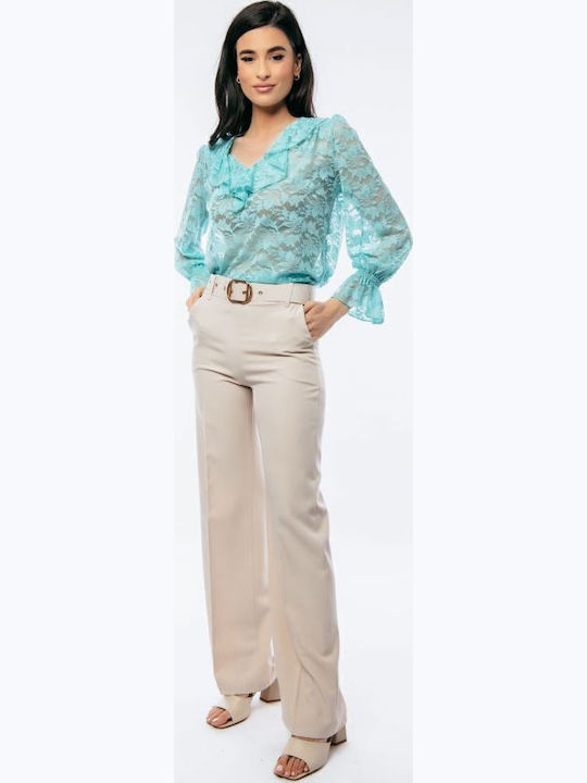 Femei Din material textil Pantaloni Beige
