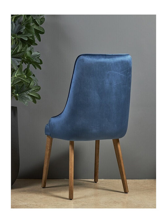 Depi Dining Room Wooden Chair Blue 48x50x100cm