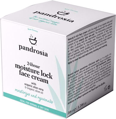 Pandrosia fără culoare 24h Hidratantă & Regenerantă Cremă Pentru Față cu Acid Hialuronic & Aloe Vera 50ml