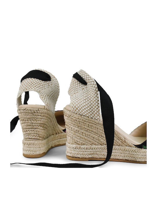 Women's Platform Espadrilles Black