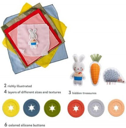 Taf Toys Βρεφικό Παιχνίδι Peek-a-boo What Is Inside από Ύφασμα για 18+ Μηνών