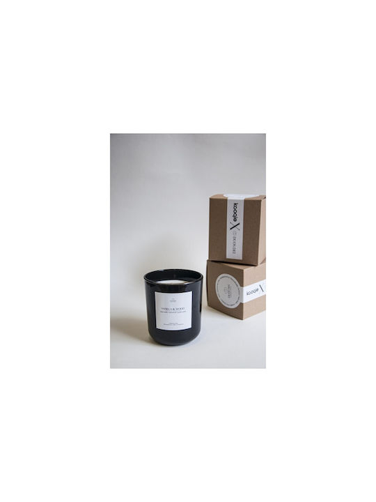 Duos Dei Scented Soy Candle Jar with Scent Vanilla Black 1pcs