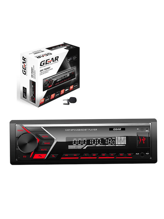 Gear Ηχοσύστημα Αυτοκινήτου 1DIN (Bluetooth/USB)