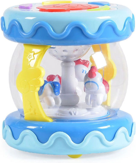Martin Toys Музикален инструмент Барабан Карузел със светлина за 18++ месеца