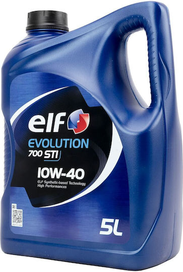 Elf Evolution 700 STI Ημισυνθετικό Λάδι Αυτοκινήτου 10W-40 5lt