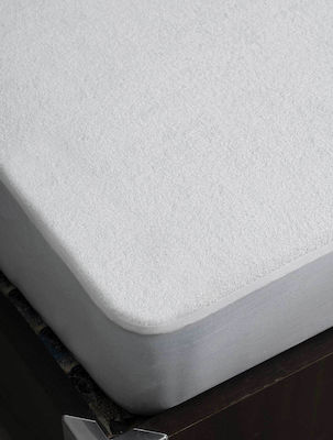 Madi Double Waterproof Mattress Cover Rain White 140x200+30cm