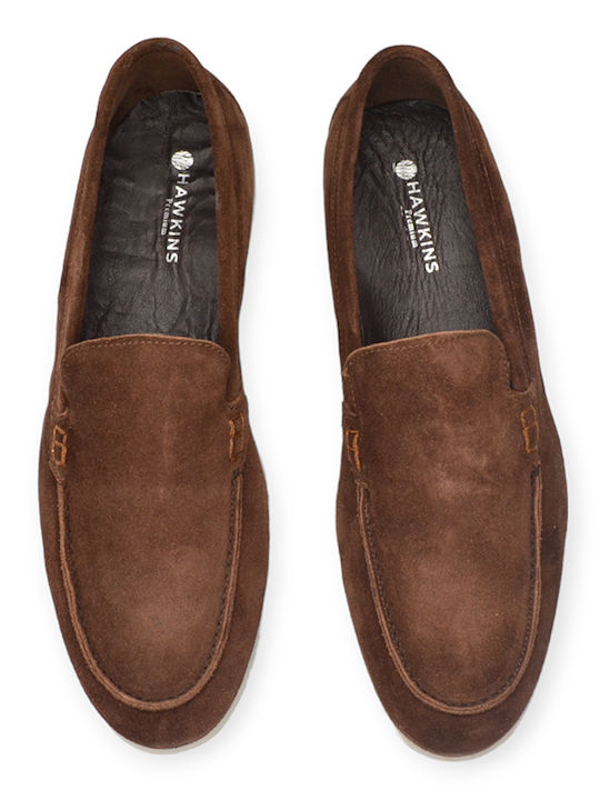 Hawkins Premium Men's Leather Moccasins Brown