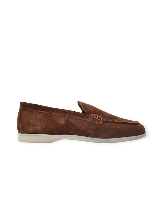 Leder Herren Mokassins in Braun Farbe