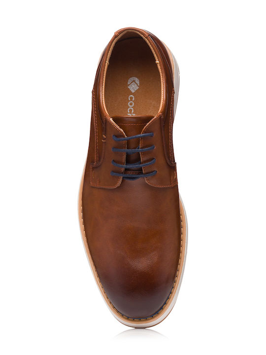 Men's Synthetic Leather Casual Shoes Brown