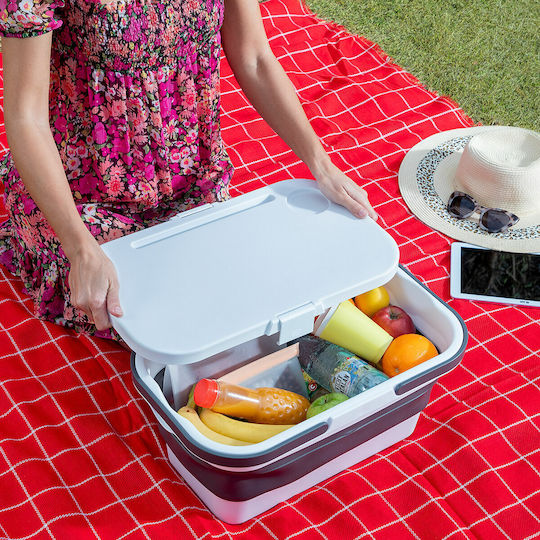 InnovaGoods Τραπέζι Μεταλλικό για Camping Πτυσσόμενο Λευκό