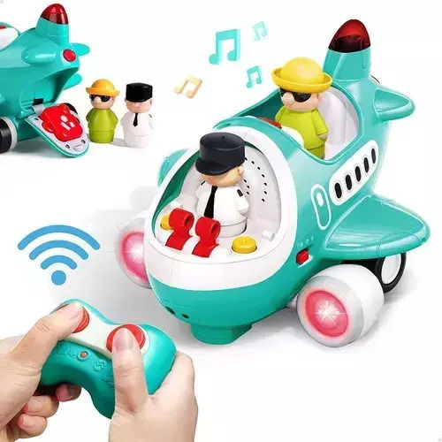 Hola Toys Όχημα Airplane με Φως και Ήχους για 18+ Μηνών