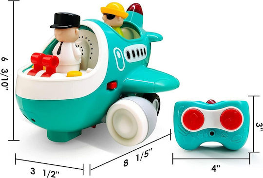 Hola Toys Όχημα Airplane με Φως και Ήχους για 18+ Μηνών