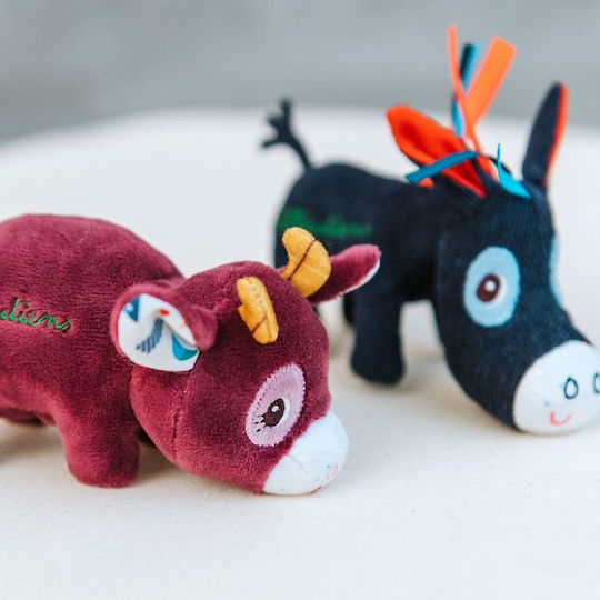 Lilliputiens Animal Mini Cow Rosalie made of Fabric for 0++ Months