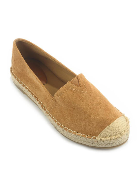 Fshoes Stoff Damen Espadrilles in Braun Farbe