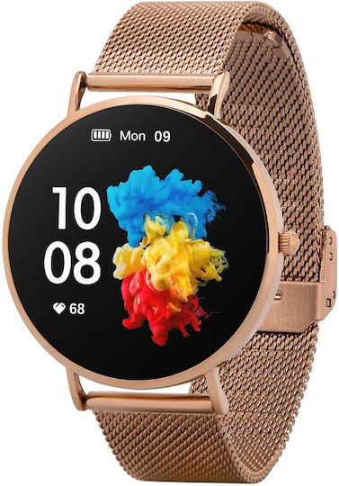 Garett Verona 50mm Smartwatch with Heart Rate Monitor (Gold)