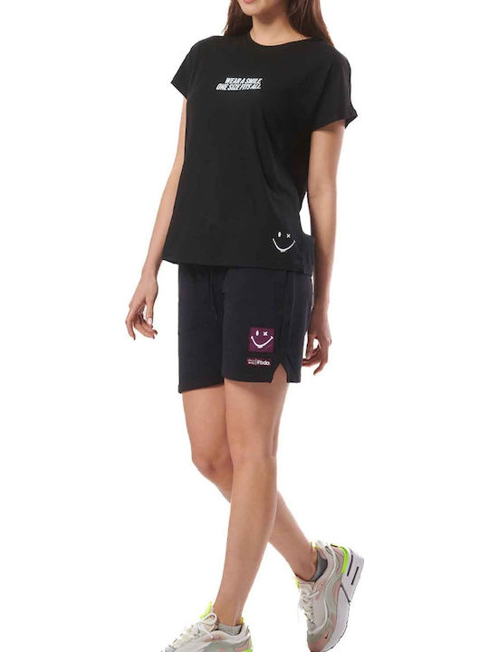 Women's High-waisted Sporty Shorts Black
