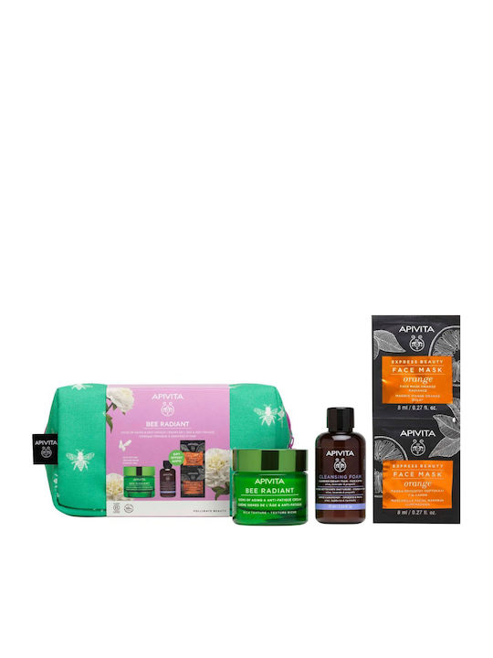 Apivita Bee Radiant Σετ Περιποίησης για Λάμψη & Αντιγήρανση 4τμχ