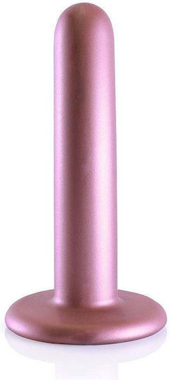 Curved Silicone Imitation Smooth Silicone G Spot Dildo Rose Gold 13cm