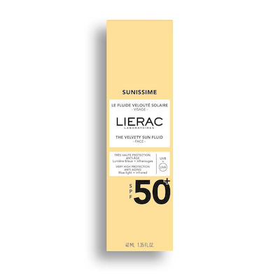 Lierac Sunissime The Velvety Sun Слънцезащитна Лосион За лице SPF50+ 40мл