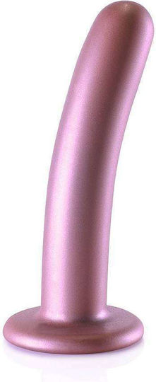Κυρτό Ομοίωμα Σιλικόνης Smooth Silicone G Spot Dildo Rose Gold 15cm