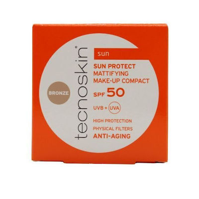 Tecnoskin Sun Protect Αντηλιακή Πούδρα Προσώπου SPF50 με Χρώμα Bronze 10gr