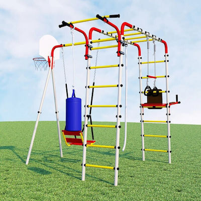 Επί Γης Playground Accessories Garden Gym with Climbing Surface made of Metal