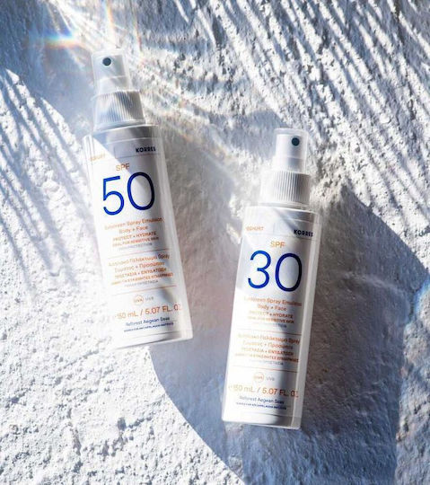 Korres Yoghurt Αντηλιακό Προσώπου και Σώματος SPF50 σε Spray 150ml
