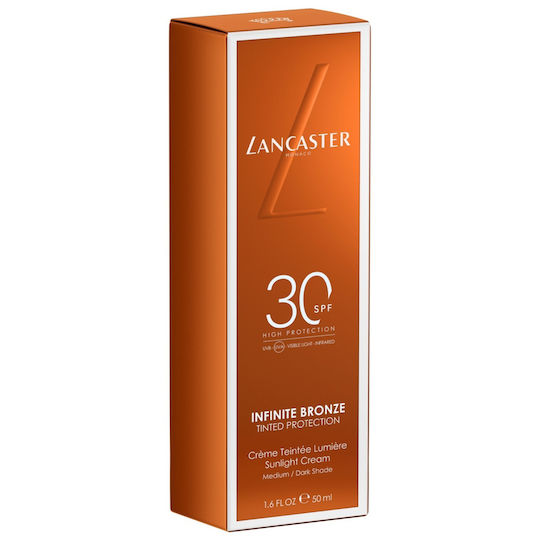 Lancaster Infinite Bronze Αντηλιακή Κρέμα Προσώπου SPF30 με Χρώμα Medium 50ml