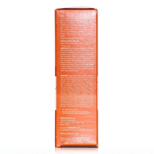Rilastil Sun System Water Touch Αδιάβροχη Αντηλιακή Κρέμα Προσώπου SPF30 50ml