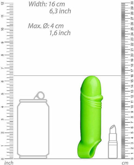 Shots Προέκταση Πέους Πράσινη 16cm