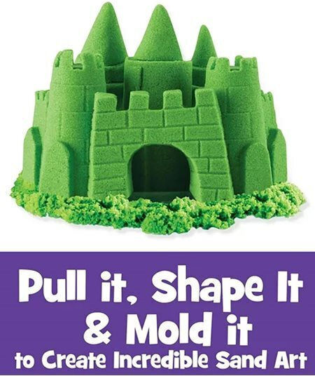 Spin Master Construction Toy with Sand Kinetic Sand Green for Children 3+ Years