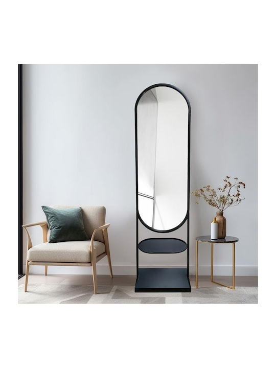 Pakketo Floor Mirror with Wooden Frame 45.5x25x180cm