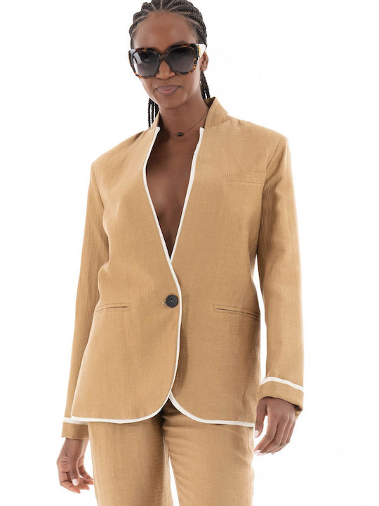 Souvenir Women's Blazer Beige