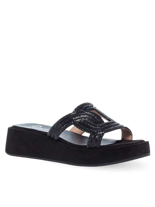 Parex Damen Flache Sandalen in Schwarz Farbe