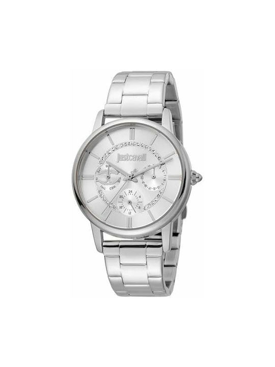 Just Cavalli Watch in Silver / Silver Color