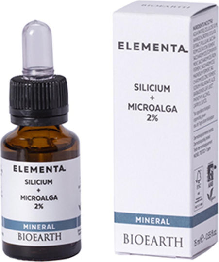 Bioearth Silicium & Microalga 2% Serum Προσώπου 15ml