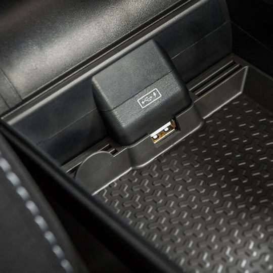 Rati Armster Car PU Armrest for Opel Adam 2013-2019 Black