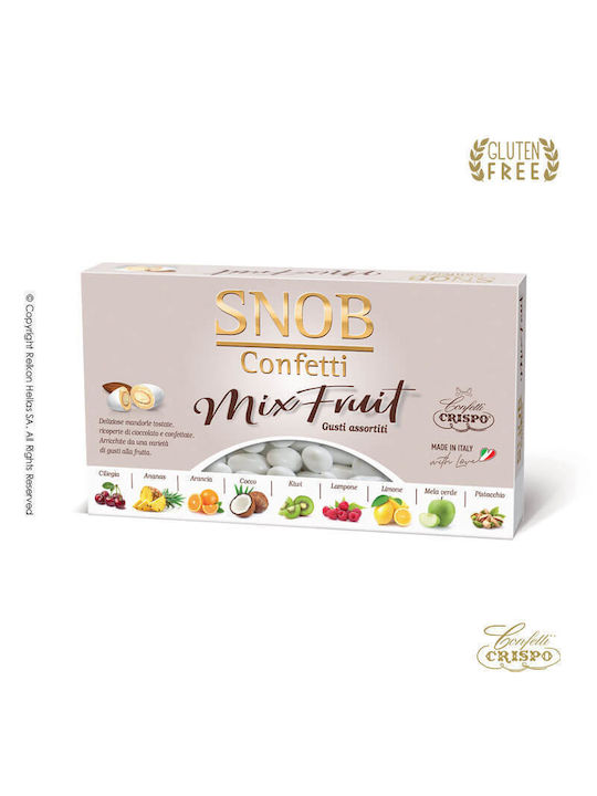 Κουφέτα Crispo Snob Fruit Mix Γεύσεων Λευκό 1kg ≈180τμχ