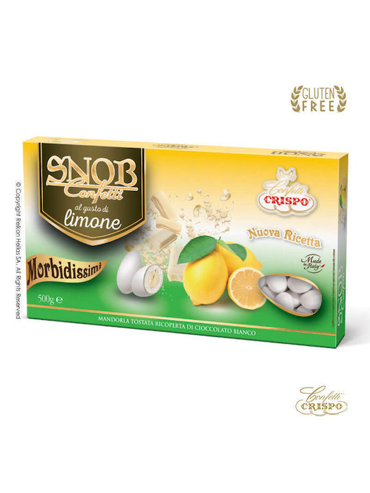 Κουφέτα Crispo Snob Λεμόνι Λευκό 0,5kg ≈115τμχ