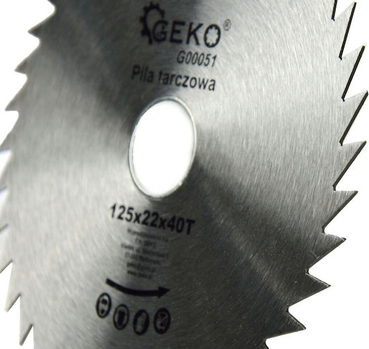 Geko Δίσκος Κοπής Ξύλου 125mm