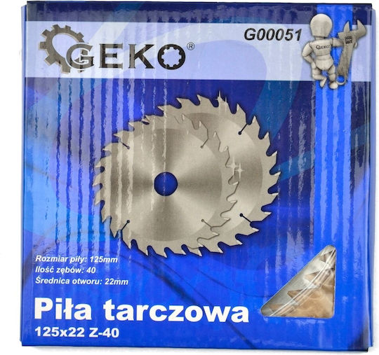 Geko Δίσκος Κοπής Ξύλου 125mm