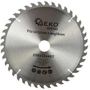 Geko Cutting Disc Wood Hole Diameter 250mm with 40 Teeth 1pcs