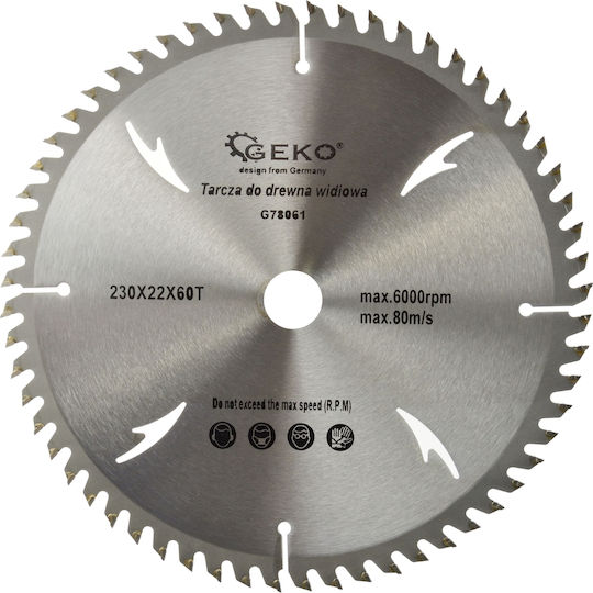 Geko Schneidscheibe Holz 230mm